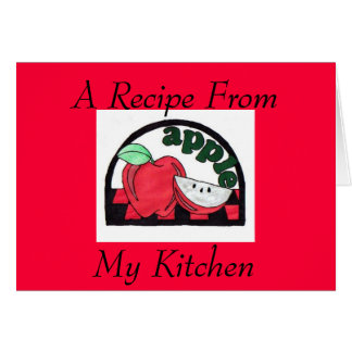 Apple Recipe Notecard