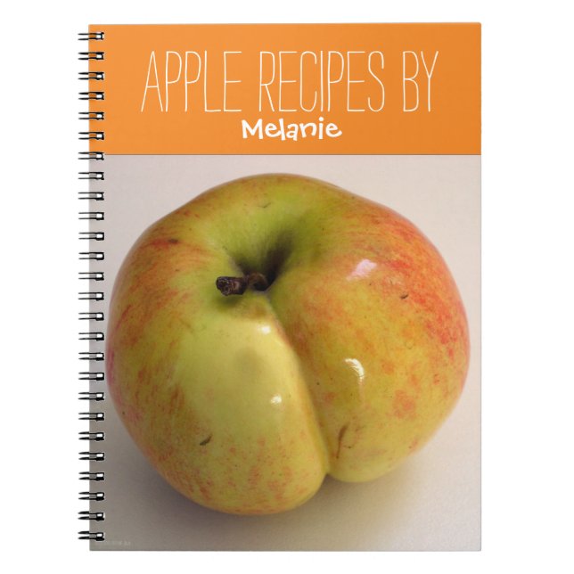 Apple Recipes Personalized cooking Notebook (Front)