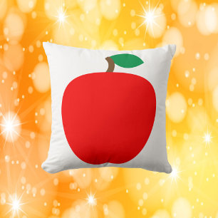 Apple Red Fruit Throw Pillow