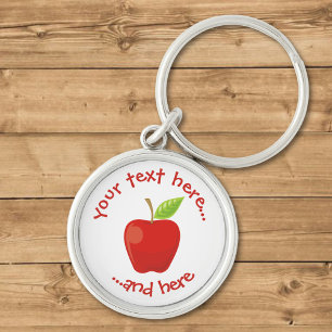 Apple Red Keychain