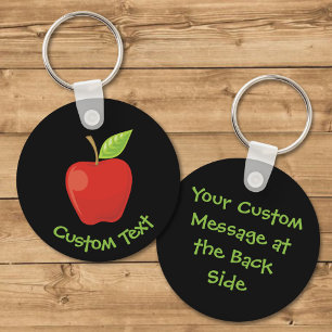 Apple Red Keychain