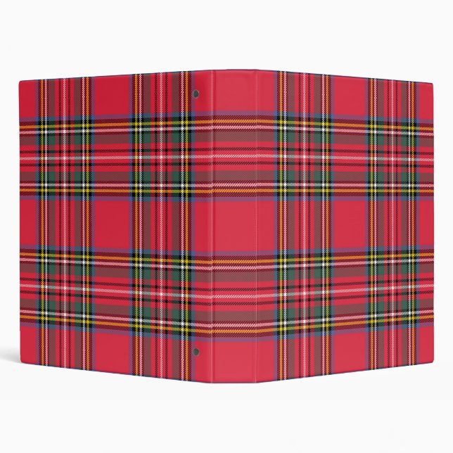 Apple Red Plaid Avery Signature 1" Binder (Background)