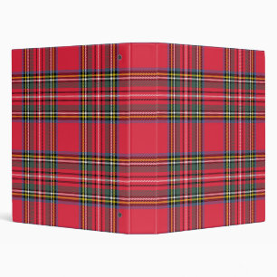 Apple Red Plaid Avery Signature 1" Classeur