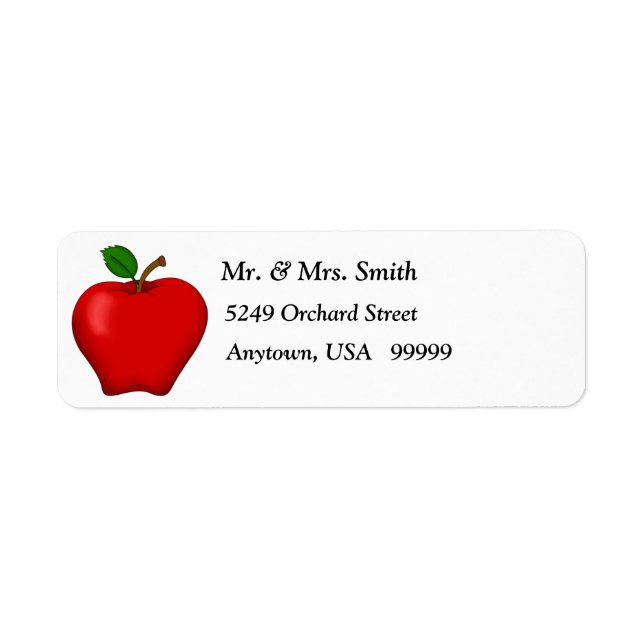Apple Return Address Labels (Front)