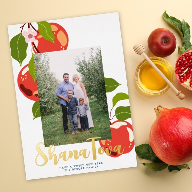 Apple Rosh Hashanah Jewish Holiday Photo Foil (Creator Uploaded)