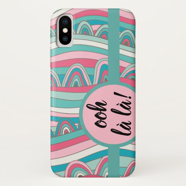 Apple/ Samsung Ooh la la! Monogram Bold Case-Mate iPhone Case (Back)