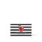Apple School Teacher - Classic Black White Stripes