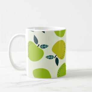 Apple seamless pattern. Fruit theme illustration.a Coffee Mug