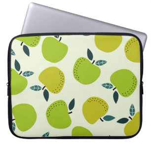 Apple seamless pattern. Fruit theme illustration.a Laptop Sleeve