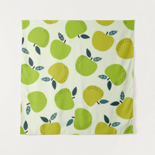 Apple seamless pattern. Fruit theme illustration.a Tapestry