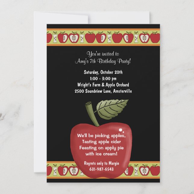 Apple Seeds - Invitation à la fête (Devant)