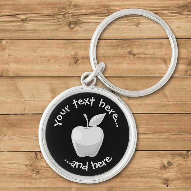 Apple Silver Keychain (Creator Uploaded)