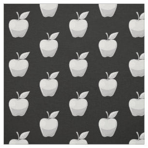 Apple Silver Pattern Fabric