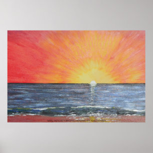 Apple skin sky poster