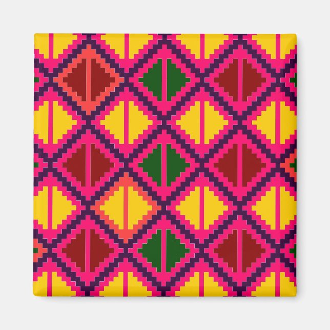 "Apple Slice" magnet - shocking pink (Front)