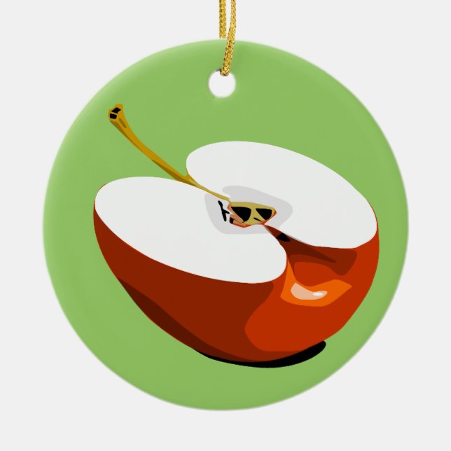 Apple slice ornament (Front)