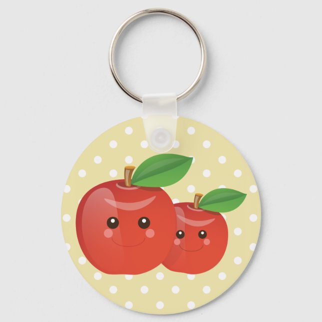 Apple Smiles Keychain (Front)