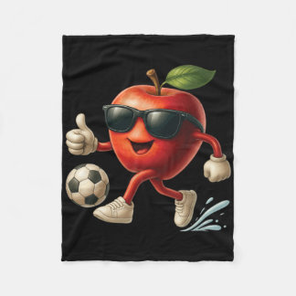 Apple Soccer  Fleece Blanket