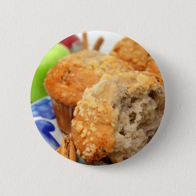 Apple Spice Muffin 2 Inch Round Button (Front)