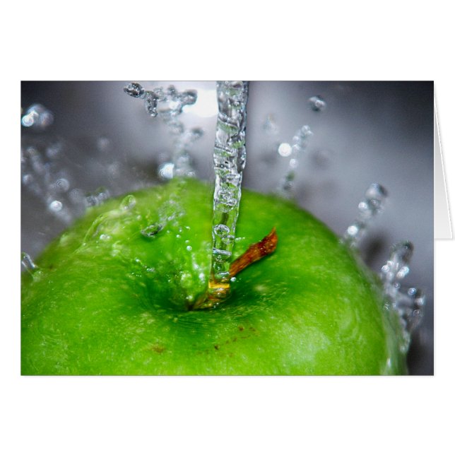 Apple Splash Card (Front Horizontal)