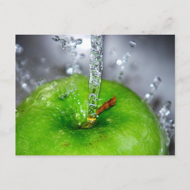 Apple Splash Postcard (Front)