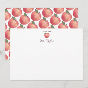 Apple Stationary Teacher Name Card