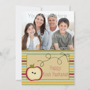 Apple, Stripes, Rosh Hashanah Carte photo