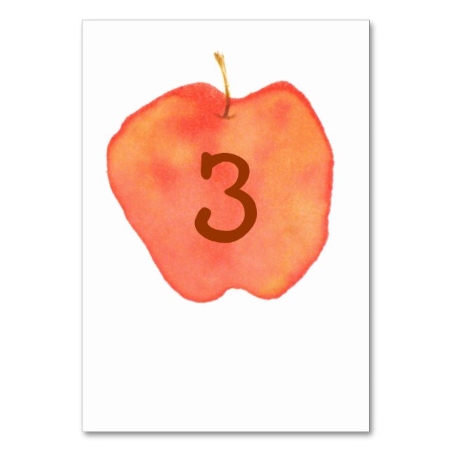 Apple Table Number (Front)