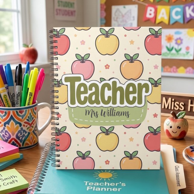 Apple Teacher Back to School Notebook Pattern  (Creator Uploaded)