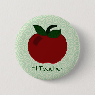 Apple Teacher Collection 2 Inch Round Button