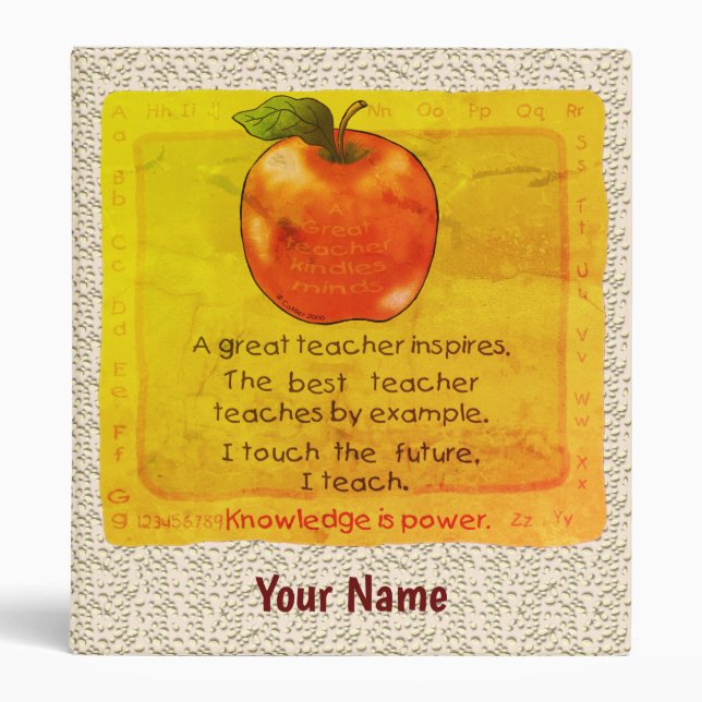 Apple Teacher Educator Binder (Front)
