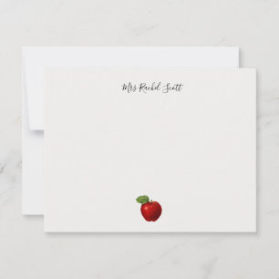 apple teacher school appreciation from students  card