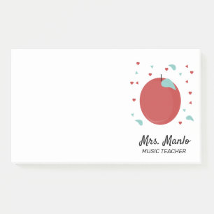 Apple Teacher Script Name Post-it Notes