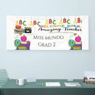Apple Teacher Welcome Banner   Personalized Classr