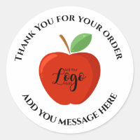 Apple Thank you  teacher business label