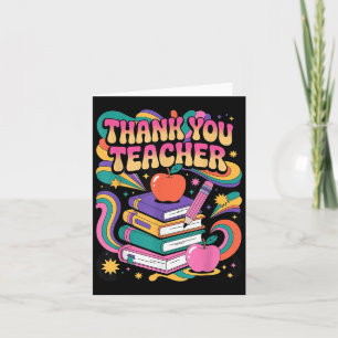 Apple Thank You Teachers Teacher Motivational Appr Card