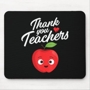 Apple Thank You Teachers Teacher Motivational Appr Mouse Pad