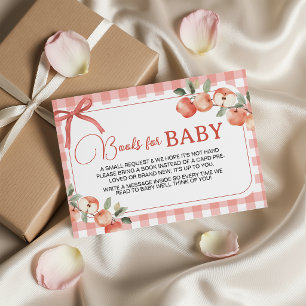 Apple Theme Books for Baby Enclosure Card