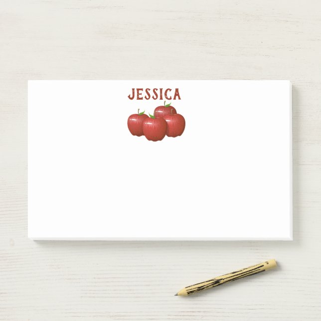 Apple Theme Personalized Notes (On Desk)