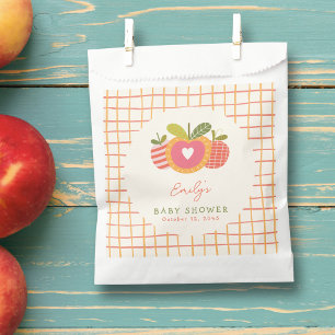  Apple Theme Whimsical Fall Baby Shower Orange Favour Bag