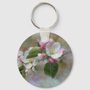 Apple Tree Blossoms Keychain