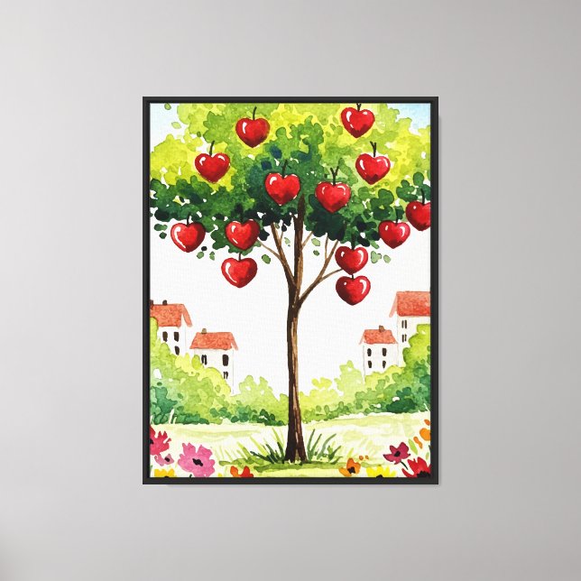 Apple tree canvas print (Front)