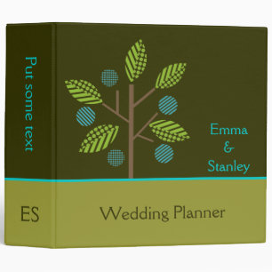 Apple tree fall wedding custom binder
