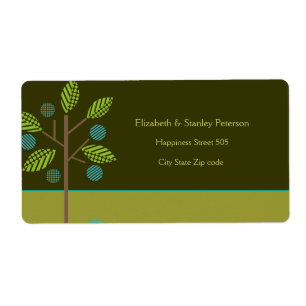 Apple tree fall wedding custom label