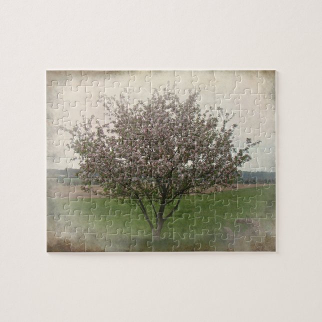 Apple Tree in Bloom Jigsaw Puzzle (Horizontal)
