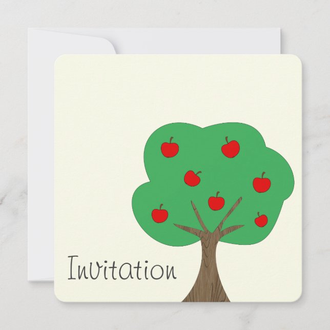 Apple Tree Invitation (Front)