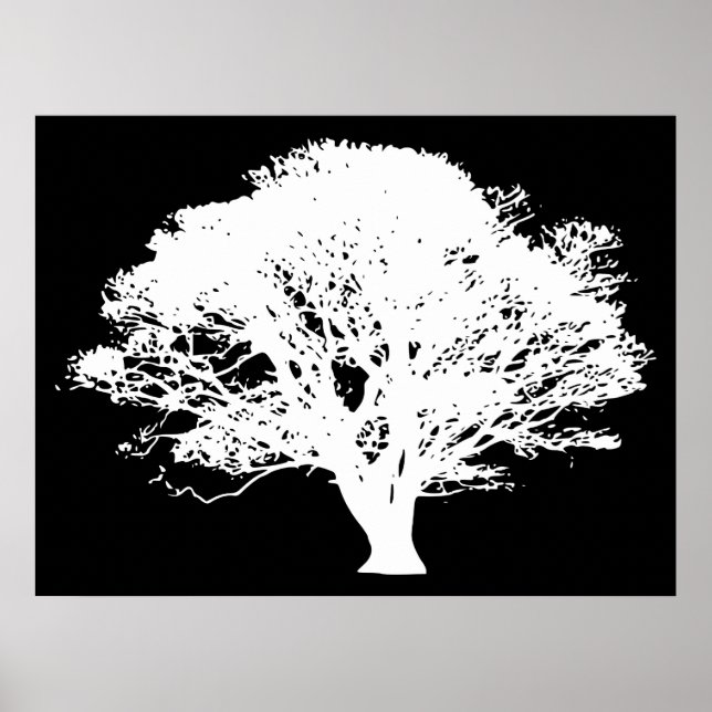 Apple Tree Silhouette Poster (Front)