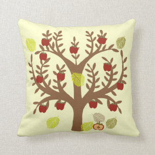 Apple Tree Throw Pillow