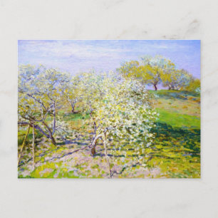 Apple Trees in Bloom, 1873 Claude Monet Postcard