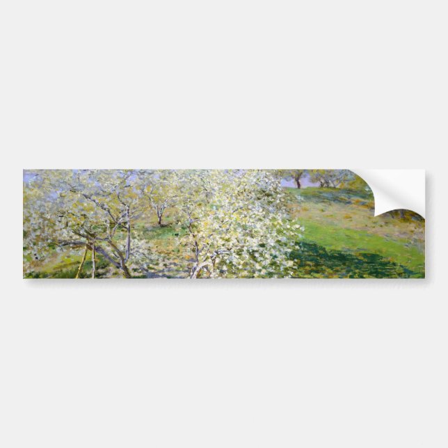 Apple Trees in Bloom (by Claude Monet) Bumper Sticker (Front)